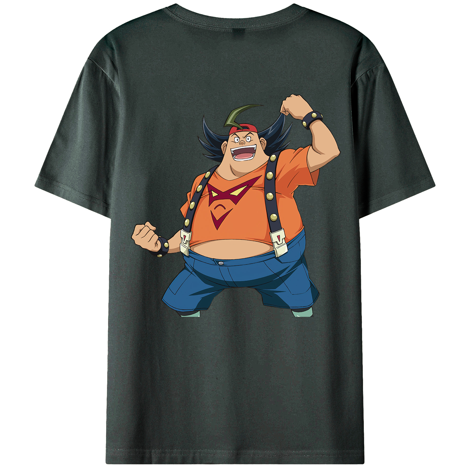 （画像用） 遊☆戯☆王 Yu-Gi-Oh! 綿100％ メンズ半袖Tシャツ（バックプリント） 通気性